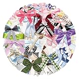 50PCS Bows tie Waterproof Vinyl Stickers for Laptop, Water Bottle, Phone - Kawaii Durable Cute Aesthetic Decals, DIY Crafts for Scrapbooking, Journal for Kids Teens Adults (Colourful-4)
