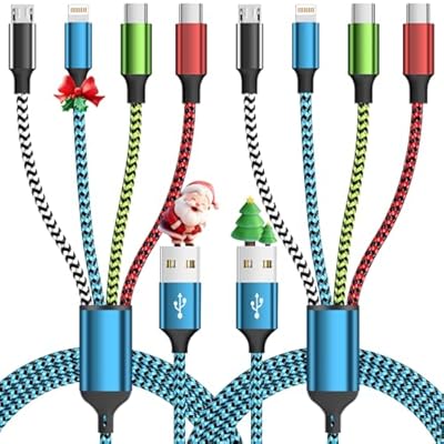 Christmas Gifts Dual Type-C 4 in 1 Charging Cab...
