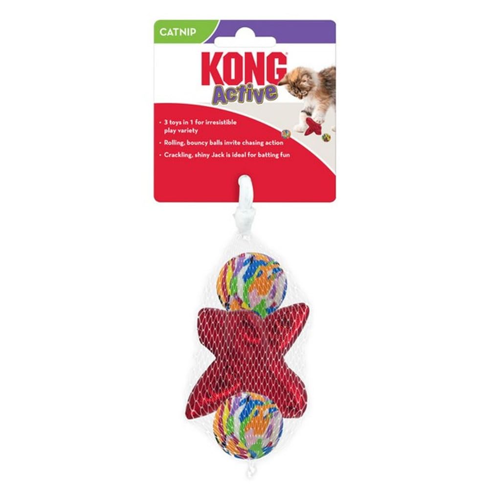 KONG Company 38745953: Active Jacks Cat Toy, 3Pk