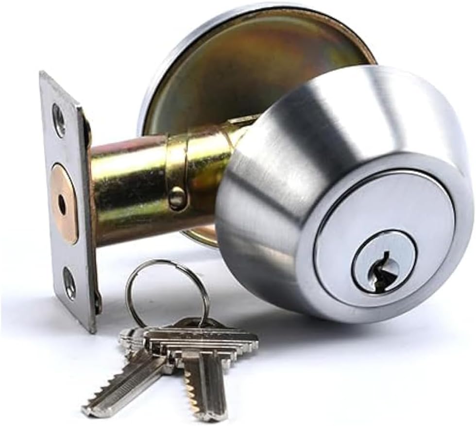 LO-Lock Heavy Duty Designer Commercial Deadbolt Lock for Wood/Metal Doors