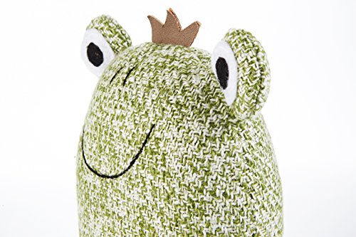 HEITMANN DECO Türstopper Frosch – grün – ca. 18,5 x 9,5 x 17,5 cm – aus Stoff – mit schwerer Füllung – für innen – praktischer Tür- & Fensterstopper für jedes Zuhause