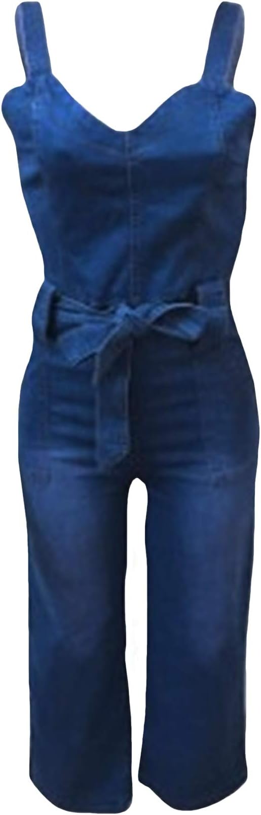 Jueshanzj Women Jumpsuits Sleeveless Bodysuit Denim Rompers Tank Jumpsuit