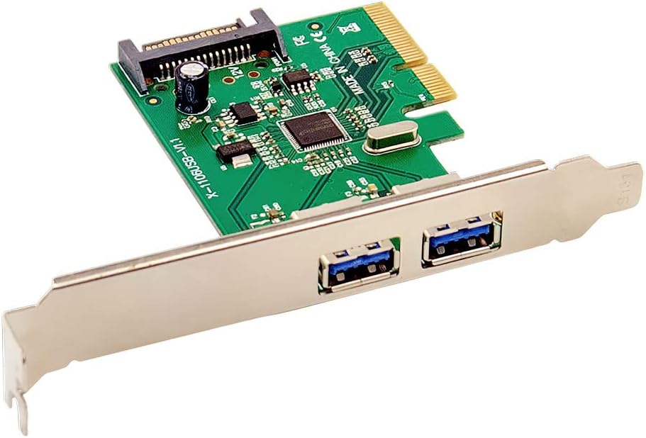 Aeria Straight SD-PE4U31-B USB3.1 Type A Expansion 10Gbps ASM1142 PCI Express x4 Connection