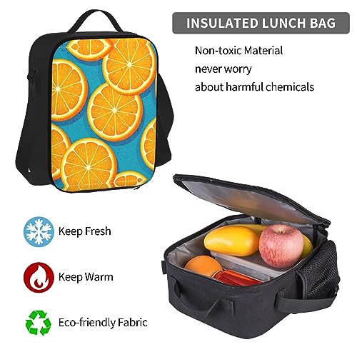 Sac à dos WURTON ensemble 3 en 1 imprimé orange résistant pour protéger vos repas - 7