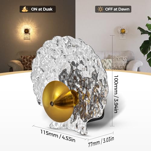 Image of DORESshop LED Night Light Plug in, [2 Pack] Night Lights Plug into Wall | Dusk-to-Dawn Sensor, 3000K Soft White, 0-100LM Adjustable Brightness, Dimmable Nightlights for Adults, Bathroom, Hallway