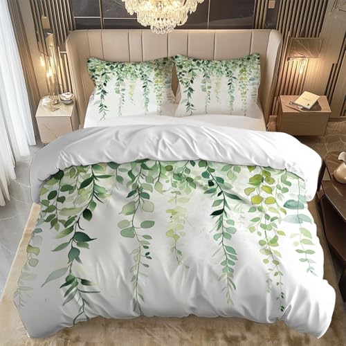 Parure de lit eucalyptus en microfibre supérieure avec finitions zippées
