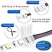 SUPERNIGHT 5 Pin LED Strip Connectors RGBW for 10mm RGBW LED Strip Lights (Full kit)