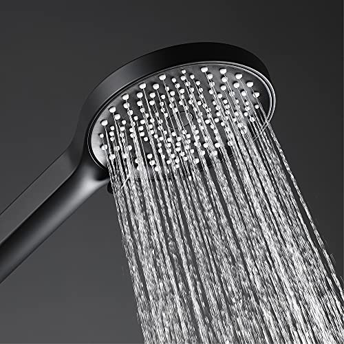 Pommeau de douche haute pression en ABS avec flexible et support de fixation mural