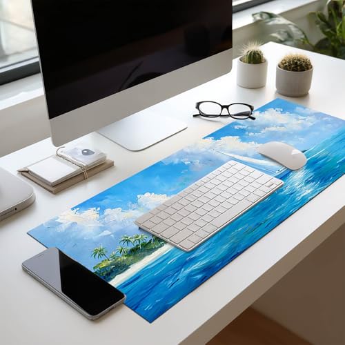 Tapis de souris de jeu 80 x 30 cm pour éviter les glissements de clavier sur le bureau