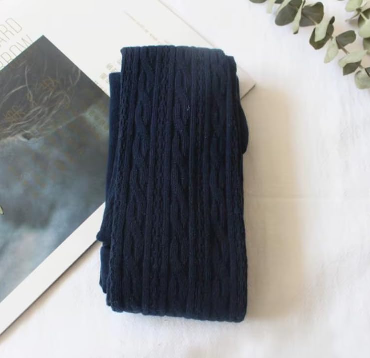 Toddlers Girls Cable Knit Seamless Leggings – Winter Warm Stockings2