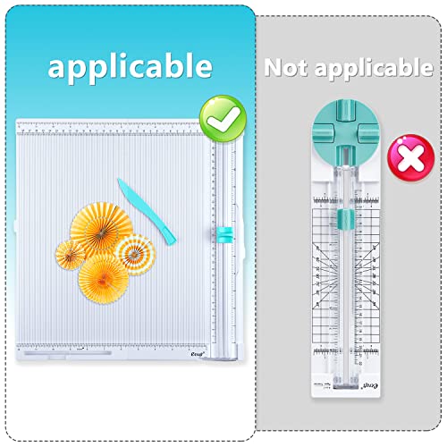 ecraft paper trimmer replacement blades automatic security safeguard paper cutter blade refills mint green 4 pack