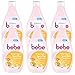 Produktbild bebe Honig & Joghurt Smoothie Body Lotion - Feuchtigkeitsspendende Hautpflege mit fruchtigem Duft für alle Hauttypen geeignet - 6 x 400ml