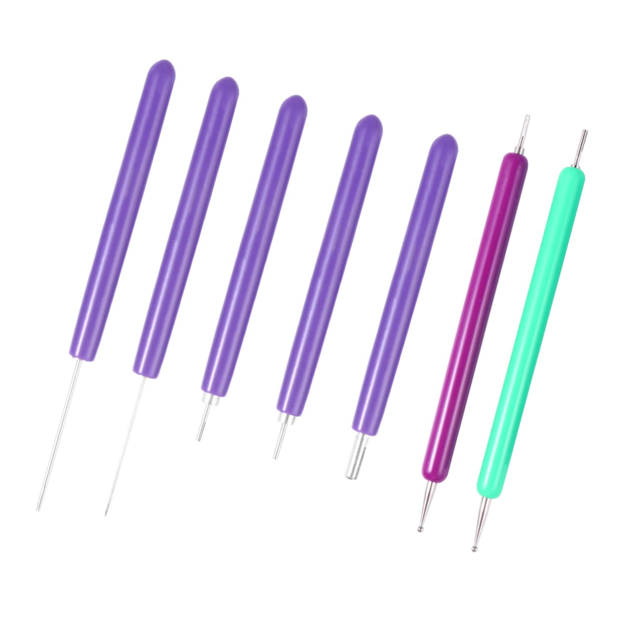 Beatifufu 7Pcs Paper Quilling Kit with Rolling Pens Comfortable Grip and Various for Creative Crafts and Handmade Decorations