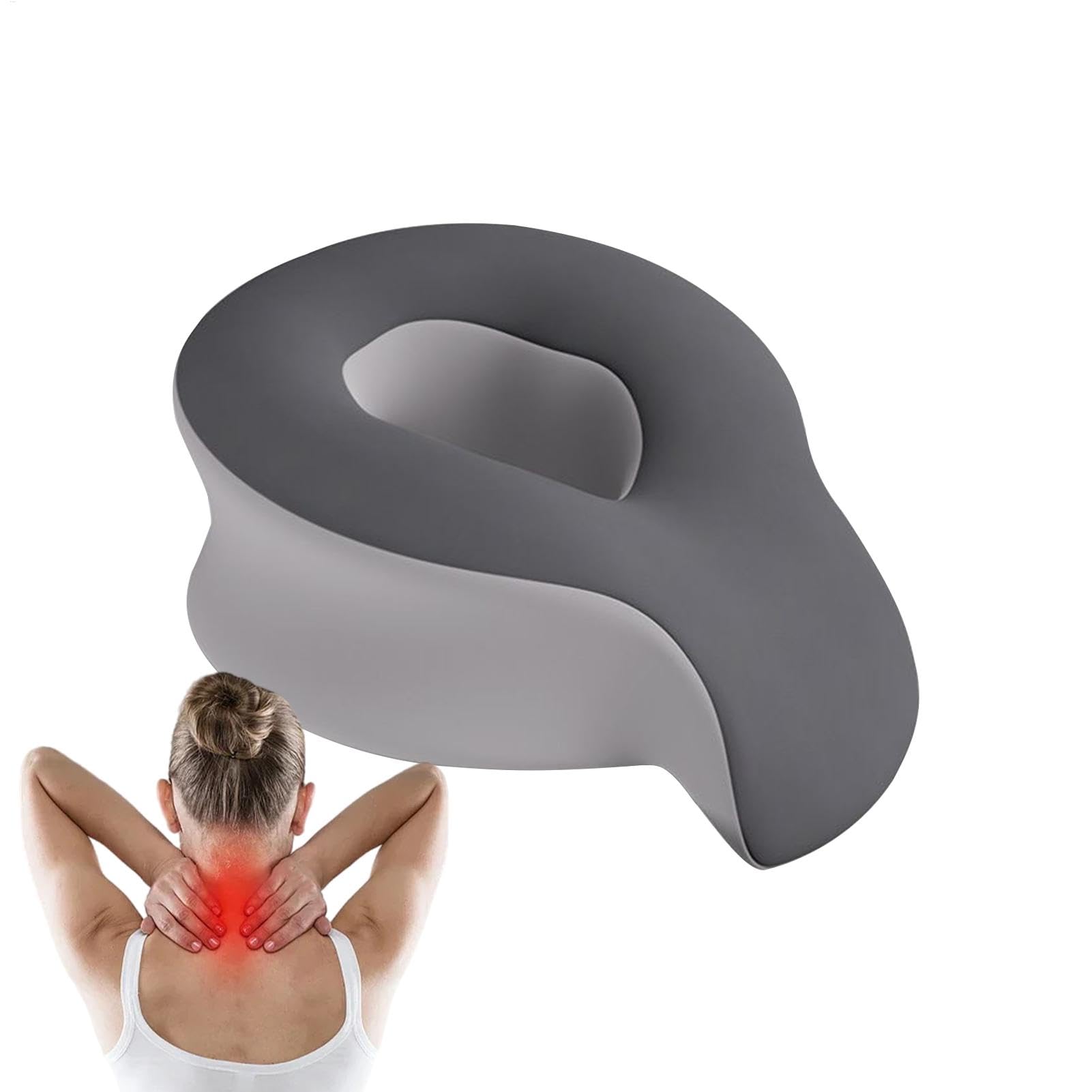 Almohada cara abajo portátil para masajes domésticos y cojín ergonómico de viaje cómodo