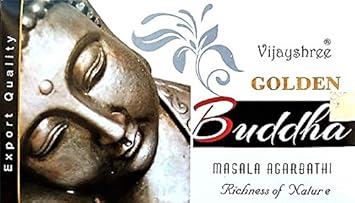 YesMandala Incienso Vijay Shree -Golden Buddha - 12 cajas x 15g
