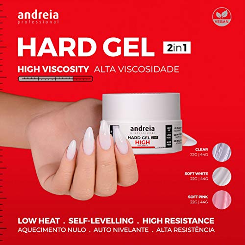 Kit Hard Gel Andreia soluciona desprendimientos de uñas con primer y gel constructor 3