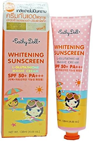 Karmart Cathy Doll Whitening Sunscreen L-glutathione Magic Cream Spf50+ Pa+++ 138 Ml.(4.66 oz.)