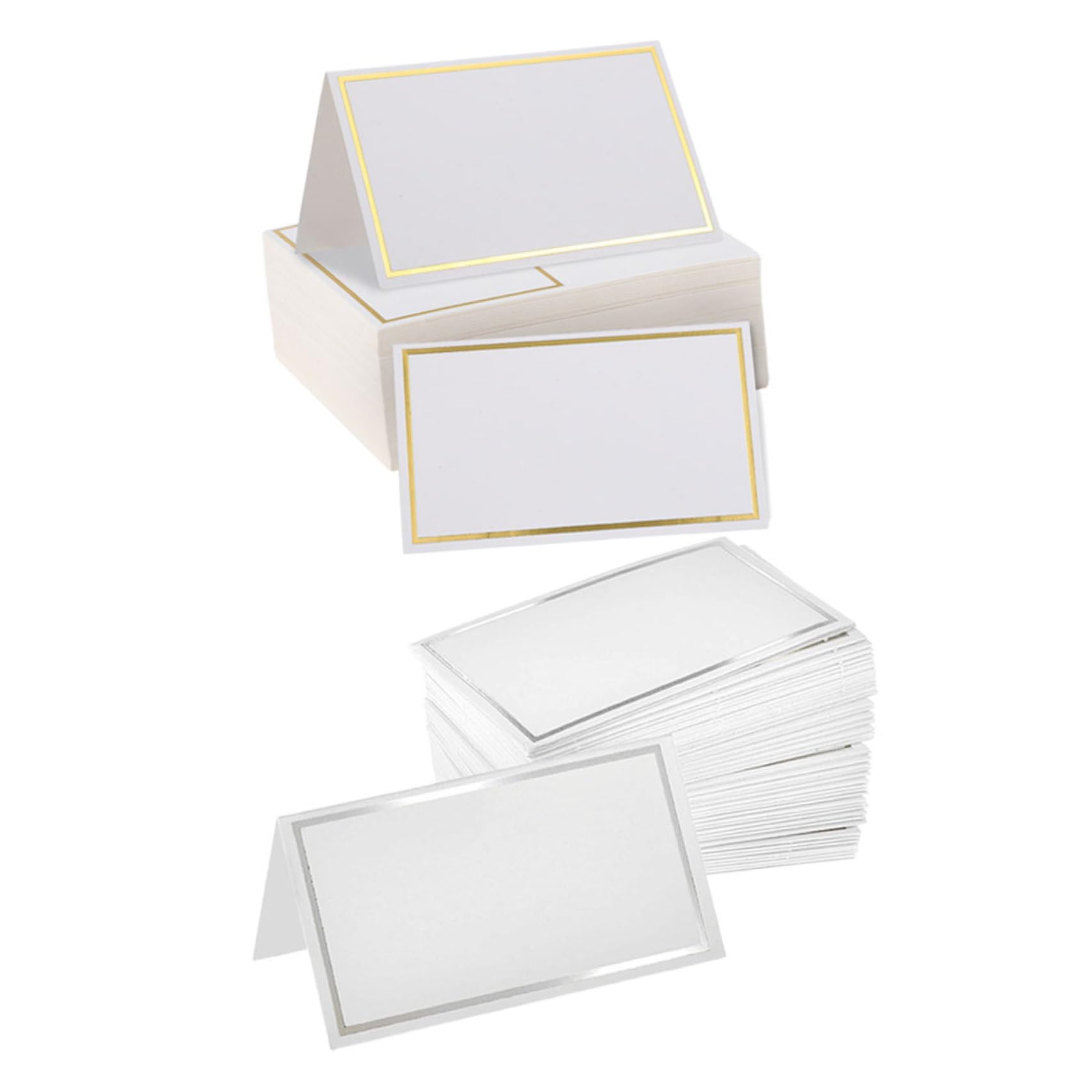 200 Stück Elegante Tischkarten aus Papier Rund mit Bronzefarbenem Design und Strukturierter Oberfläche Praktisch und Gratfrei für Hochzeiten und Restaurants
