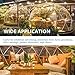 Garden Dome Igloo Clear Bubble Tent Outdoor 12 FT, Weather Proof Pod Camping Patio Tent for Backyard Canopy Gazebos Screen House Room Lean to Greenhouse