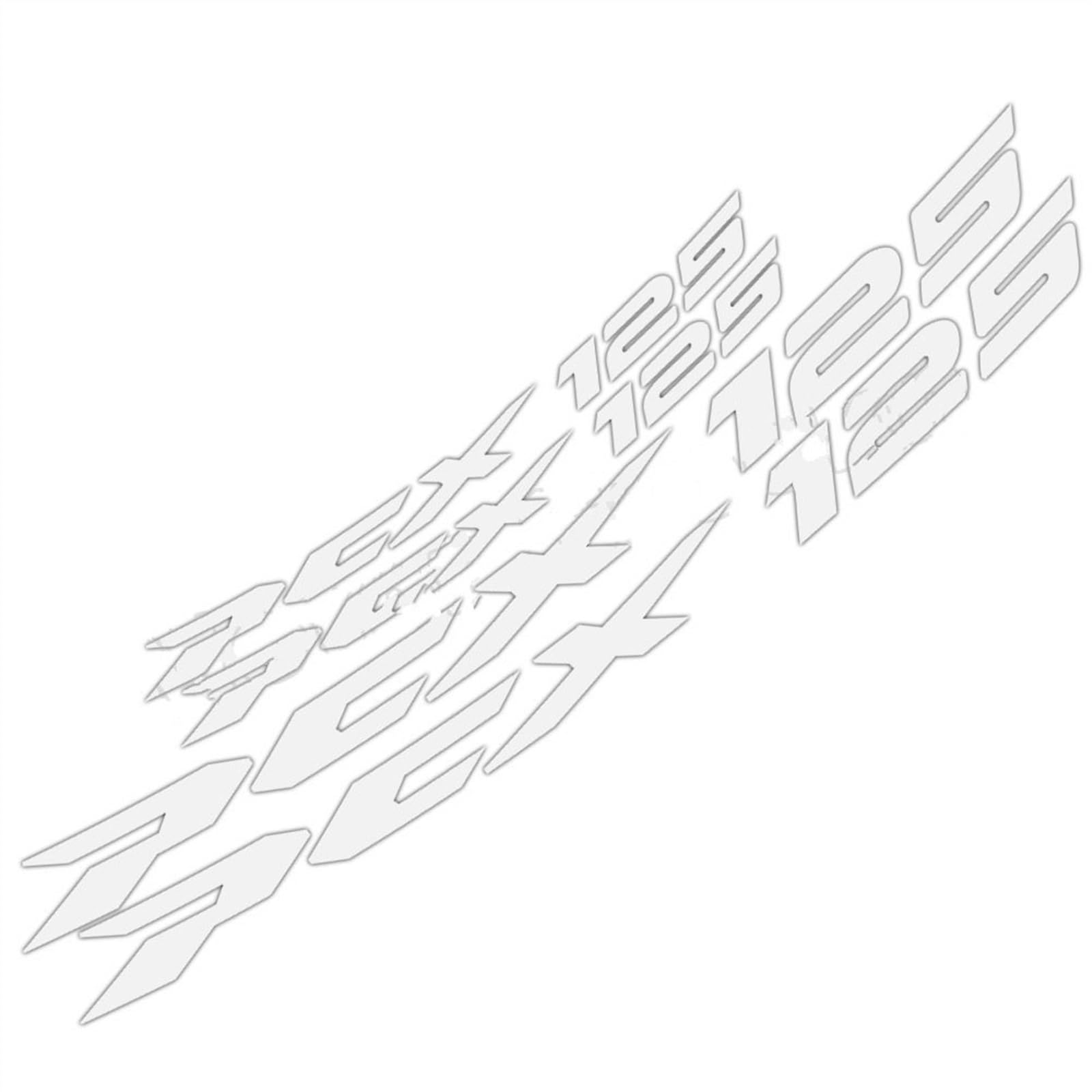 Motorcycle Front Rear Wheel Sticker Tire Inner Stripe Reflective Rim Decal Stickers for Pcx125 Pcx160 PCX125 160 Decorative(Color4)