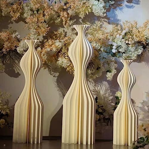 Vases en papier pliants ARIASS à structure incurvée pour centres de table - 8