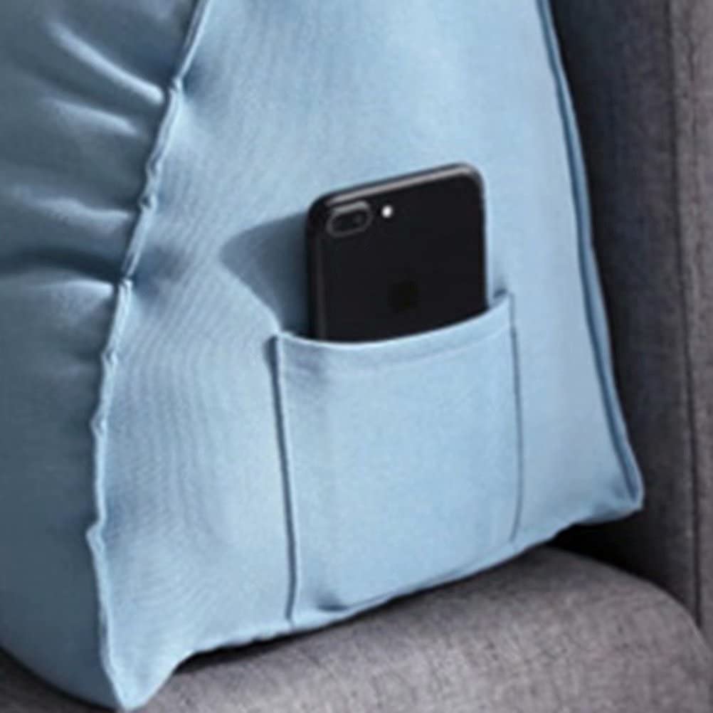 Z-one Cuscino Posteriore, Lombare Cuscino Lettura cuscinoa Forma di Cuneo Cuscino per Divano Letto Sedia da Ufficio da Casa Perfetto per Riposare,Resto Cuscini Cerniera Rimovibile
