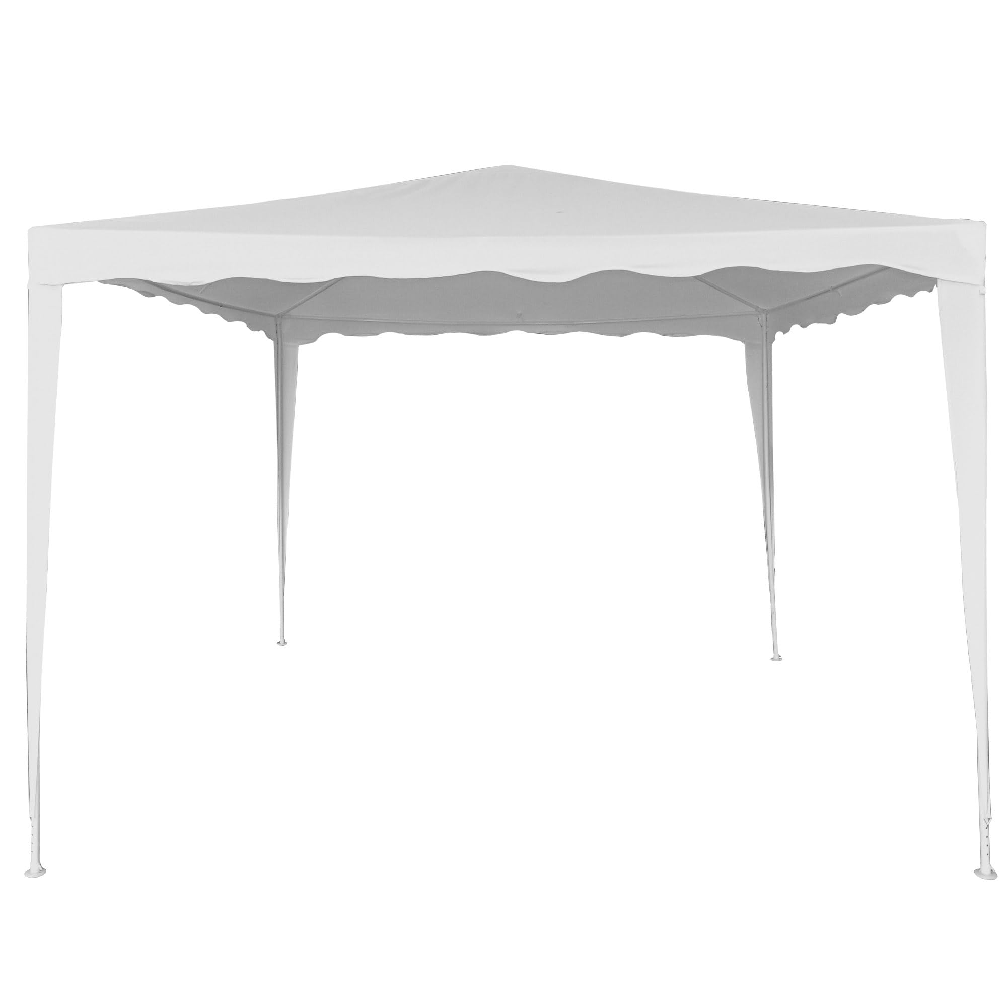 AKTIVE 62186 - Carpa Desmontable 300x300x250 Blanco, Toldos Exterior terraza, terraza, Playa o Camping, Pérgolas de jardín, Cenador fácil de Montar