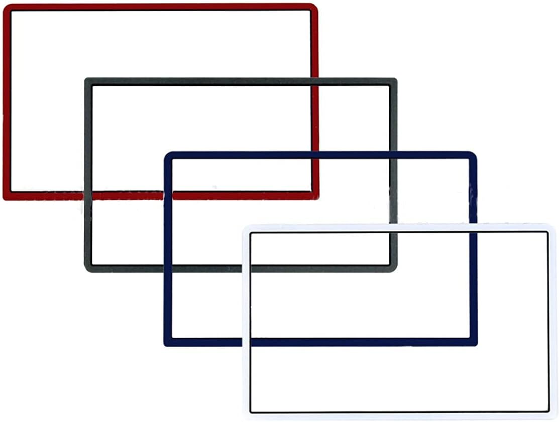 Housing Upper Screen Lens Cover Plastic Screen Protector Panel Top Surface Cover Replacement for Nintendo New 3DS XL LL (Dark Blue)