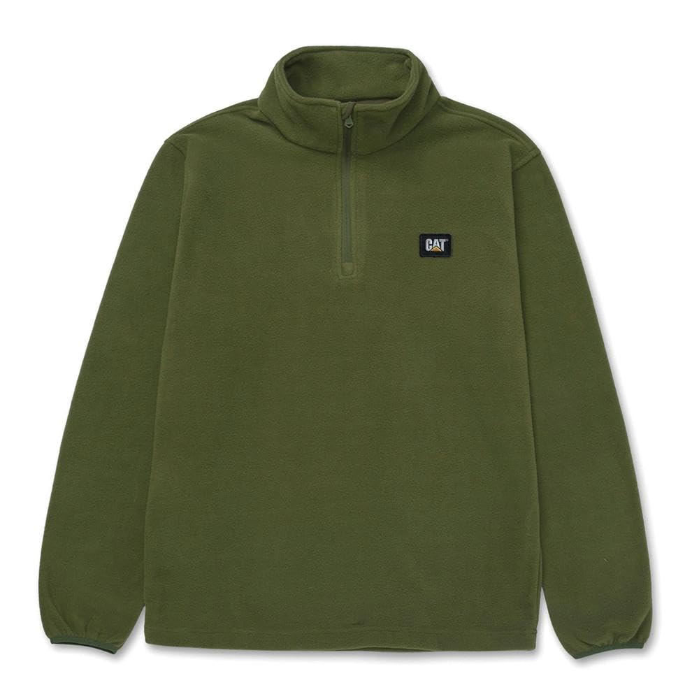 Caterpillar Workwear 1030010 Microfleece Quarter Zip Chive M Colour: C
