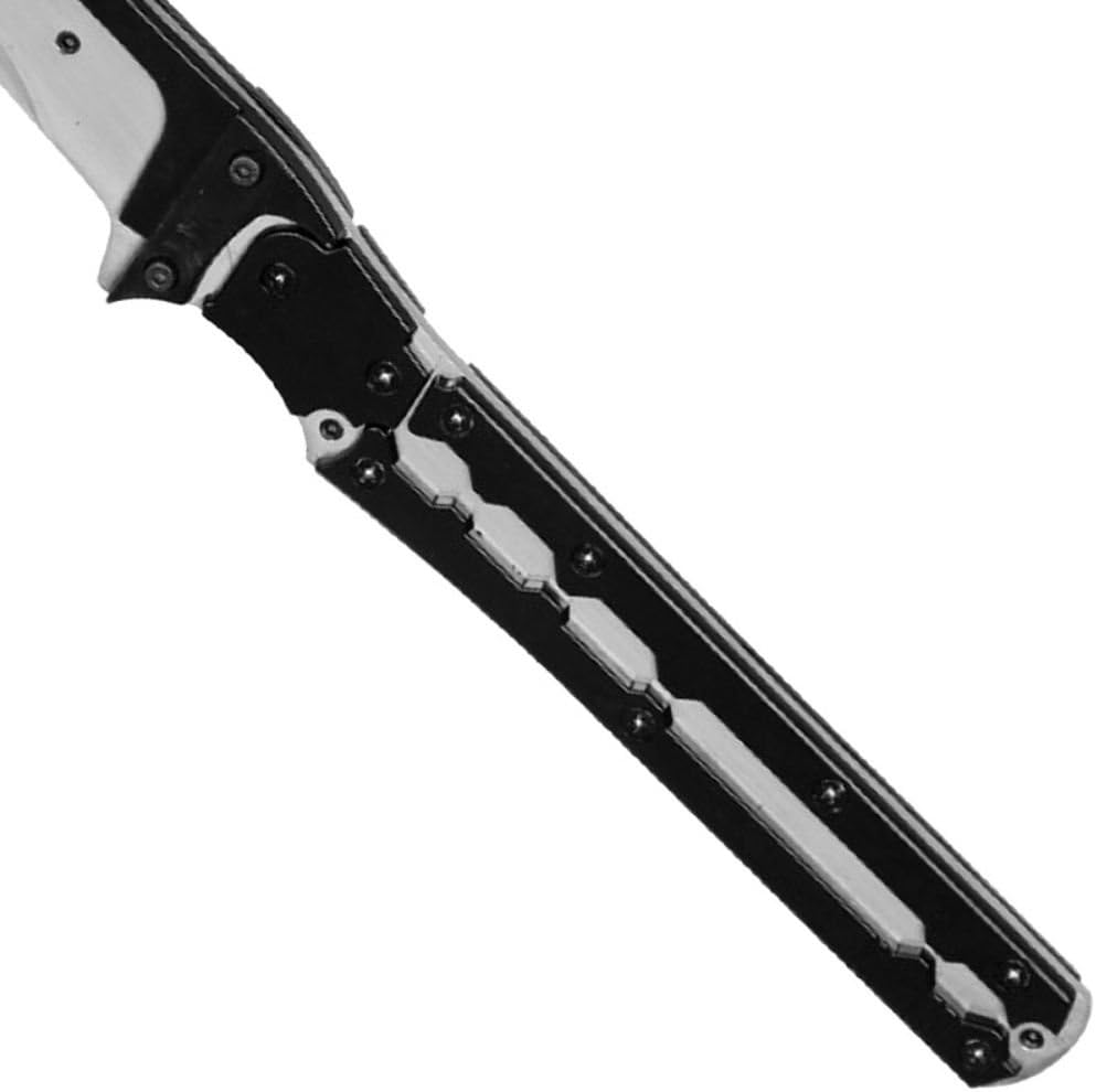 Armory Replicas™ Full Tang Handmade Katana Sword - 1045 High Carbon Steel Blade with Mirror Polish Finish, Tactical Mechanical Design, ABS Handle Inserts, Includes Faux Leather Sheath