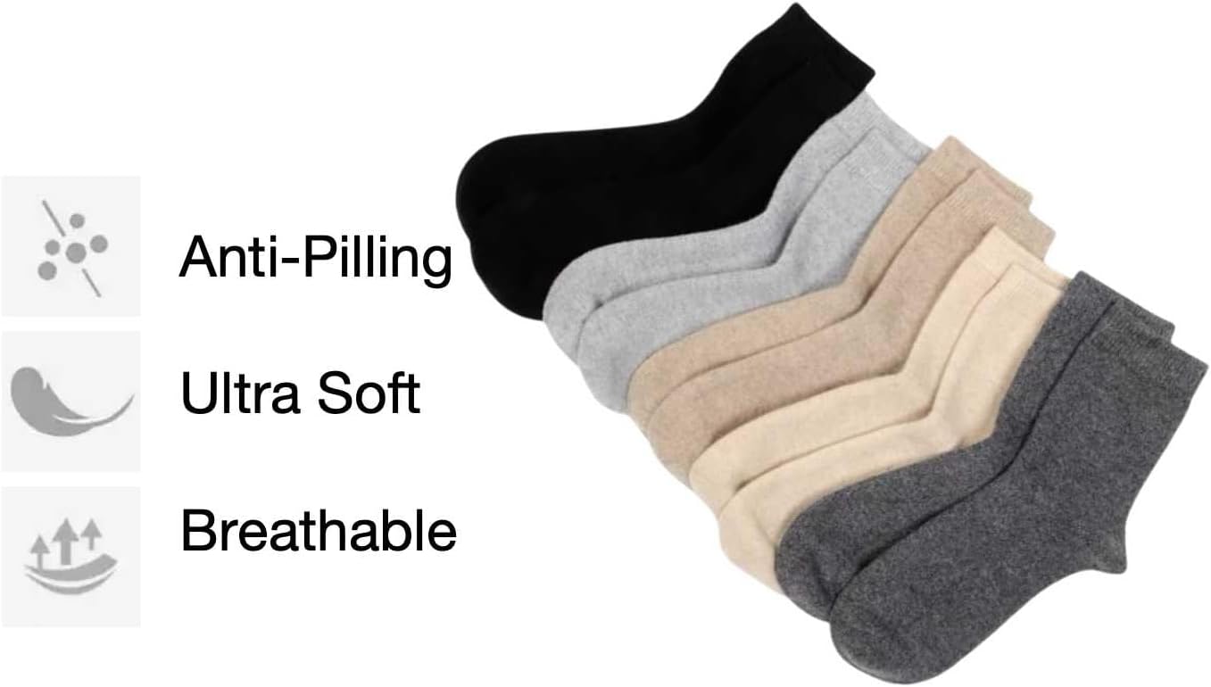 100% Cashmere Socks for Women Men Sleep Business Sports Calf Socks Warmth Comfort Autumn Winter Spring Gifts - Image 7