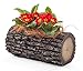 Surreal H-1 Real Horizontal Log Planter, Small, Oak