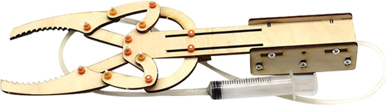 arm building kit, mechanical arm experiment, robot arm for student, robot wooden robot model arm, science toy, stem building kit arm construction kit for educational projects, mechanical arm
