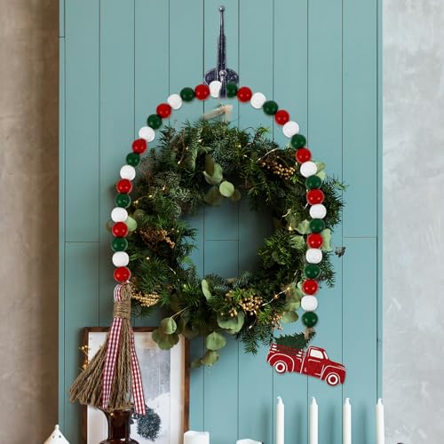 Decoración de la granja de madera SHINEOFI con cuentas y borlas puras 5