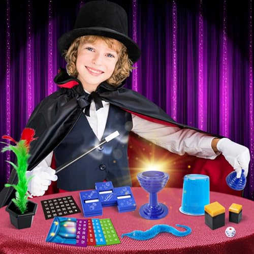image for PATIFEED Magic Kit, 50+ Magic Tricks for Kids with Instructions for Ea