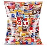 Bulk Chocolate Candy Variety Pack 2 Pound - Individually Wrapped Assorted Chocolate Candy Bars Party Candy...