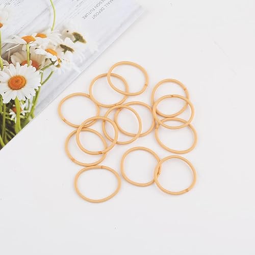 Miniatura 2 de 100 ligas para el pelo de bebé, bandas doradas para cabello fino, sin elásticos metálicos para el cabello, soporte para cola de caballo para niños