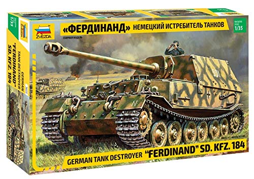 Modélisme Ferdinand Tiger Zvezda 1:35 | Kit de construction sur pied haute précision