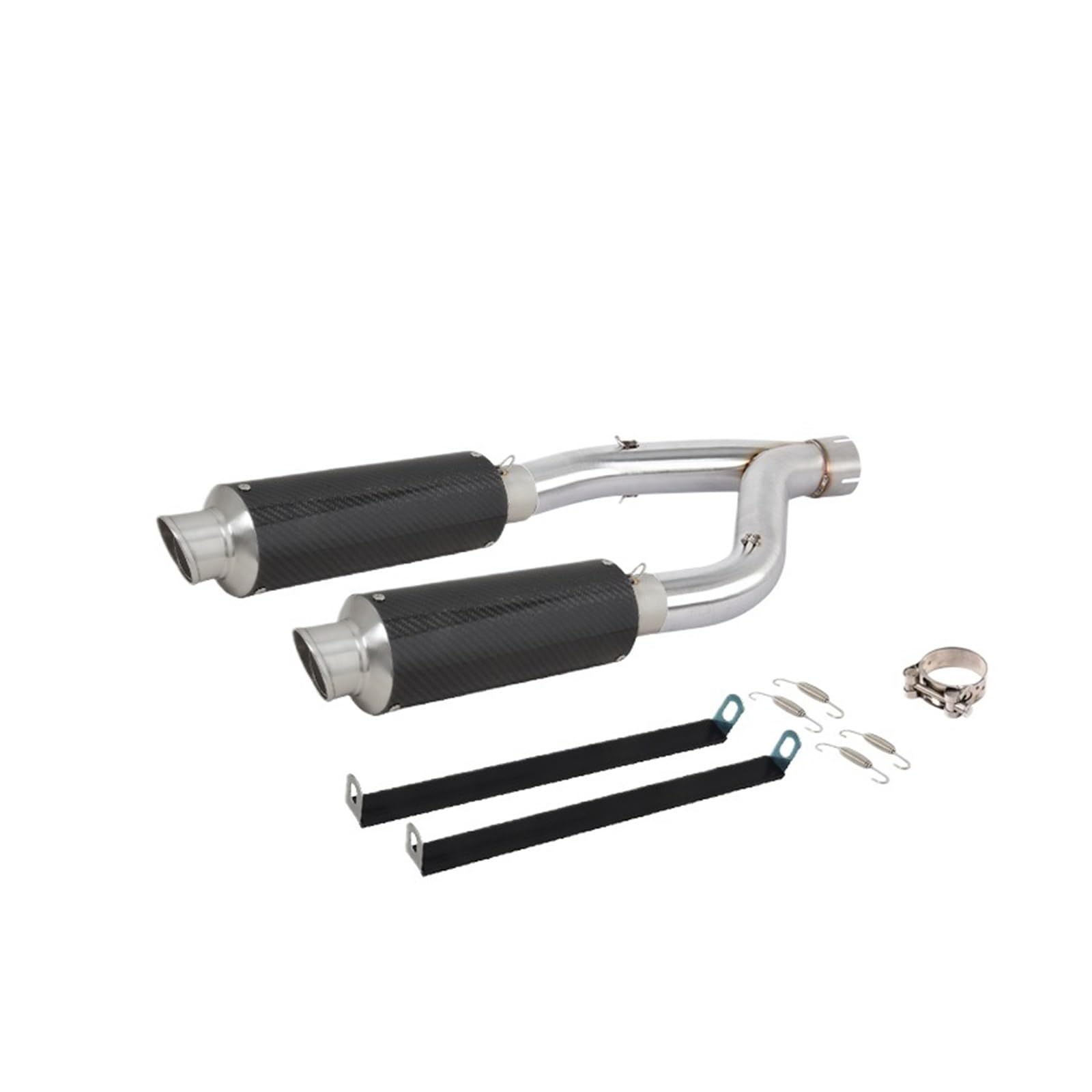 Slip On Pasuje Do Aprilia SHIVER 900 Motocyklowy Układ Wydechowy Środkowy Tłumik Rury Łączącej rura wydechowa(Type C)