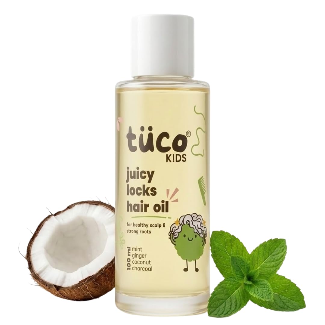 Tuco Kids Hair Oil with Extra Virgin Coconut, Mint, Ginger and Wintergreen For Itchy Scalp and Rough Hair for Kids Ages 2-5, 5-10, 10-15 | 100ml-image-49