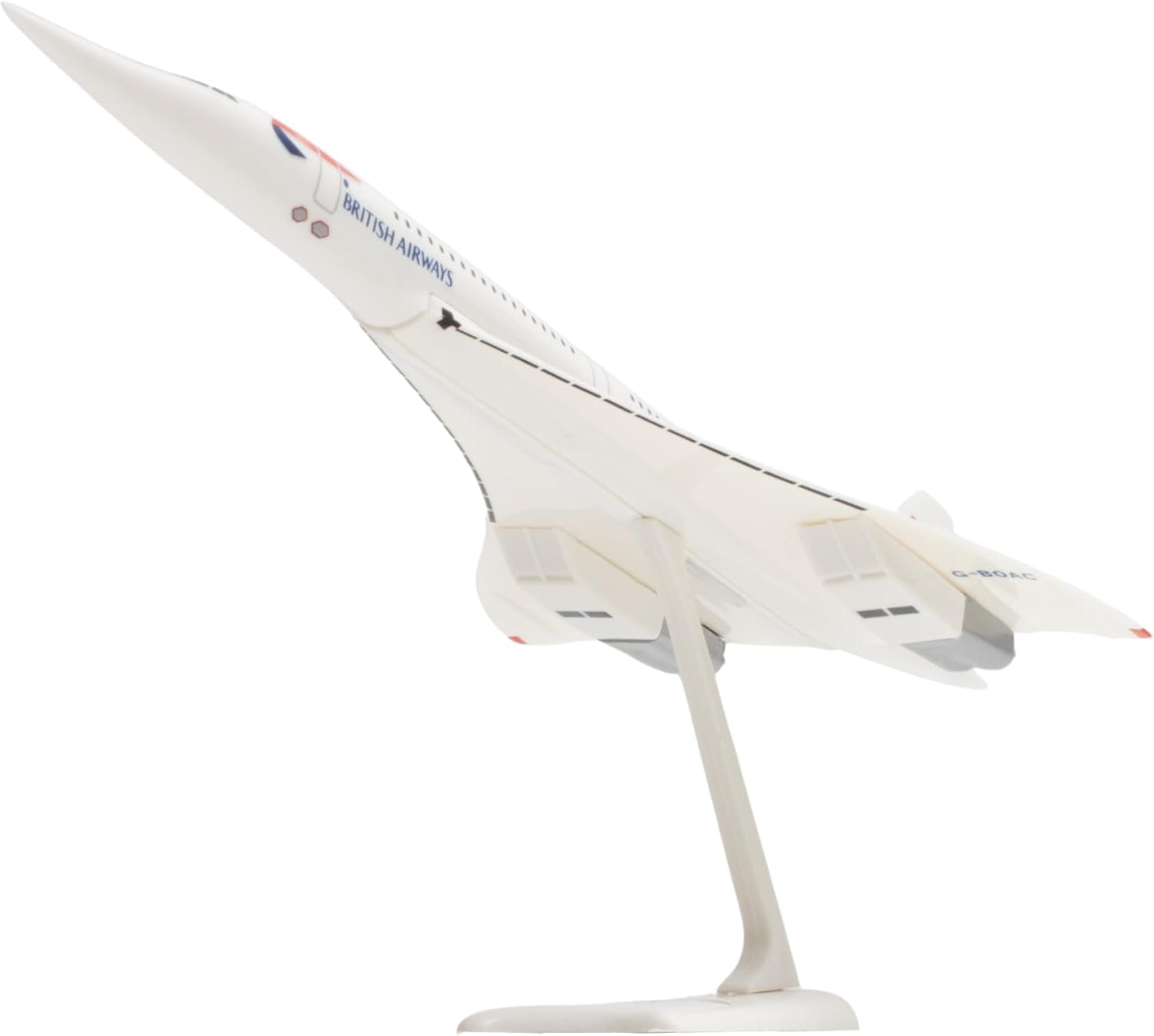 Skymarks British Concorde 1/250 Scale Snap-Fit Building Kit – Authentic Licensed Model with Display Stand for Ages 14+