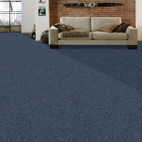 Image of FC Texture-2-Denim-Blue Carpet Luxurious Feel Floring for Residential, Commercial Office & Home and Sound Absorbing Durable Easy Clean Low Maintenance for High Traffic Areas