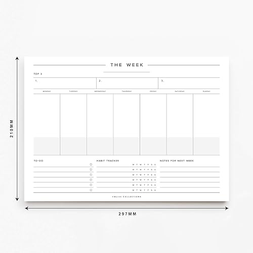 Miniatura 45 de Bliss Collections - Agenda diaria, calendario de autocuidado equilibrado, organizador, registro de productividad para metas/tareas/notas/listas