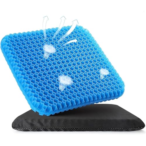 YcsRnn 2 Piece Soft Sitter Cushion, Soft Sitter Gel Cushion, Honeycomb Seat Cushion, 38 * 30 * 1.2cm, For Office, Car, Wheelchair, Gaming Chair YcsRnn 2 Piece Soft Sitter Cushion, Soft Sitter Gel Cushion, Honeycomb Seat Cushion, 38 * 30 * 1.2cm, For Office, Car, Wheelchair, Gaming Chair