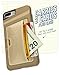 Smartish® iPhone 7 Plus/8 Plus Wallet Case - Wallet Slayer Vol. 2 [Slim Protective Kickstand] Credit Card Holder for Apple iPhone 8 Plus/7 Plus - Goldilocks