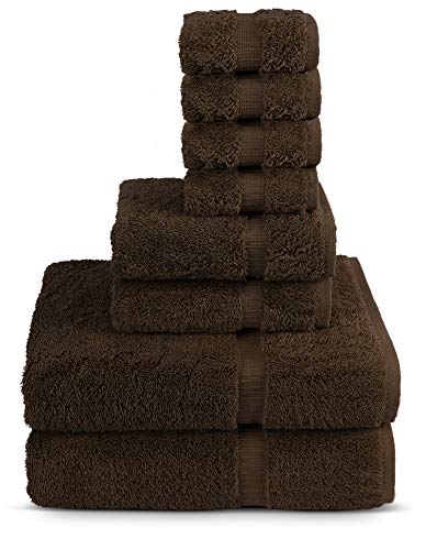 TURKUOISE TURKISH TOWEL 8 Piece Turkish Luxury Turkish Cotton Towel Set - Eco