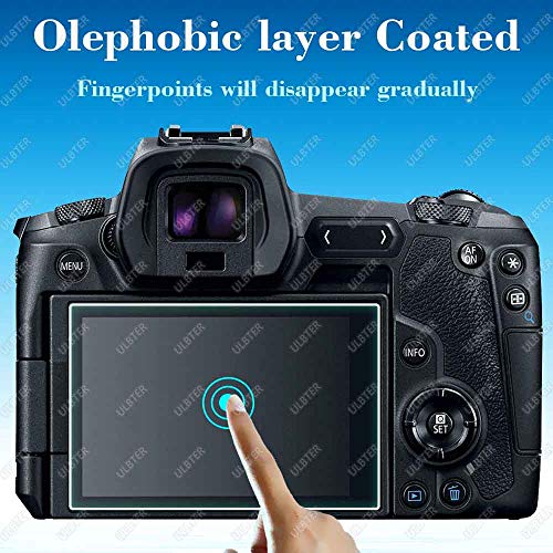 ULBTER EOS R Top+Screen Protector for Canon EOS R Camera【Not for EOS R5】[2+2Pack] 0.3mm High Definition 9H Hardness Tempered Glass Screen Protector - Image 4