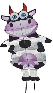 Easy to Fly Kit Large Animal Kite Long Tail Swing Dance Cow Kite Kite Adult Outdoor Sports Kite Easy to Fly Suitable for Square Kids Kite Easy to Assemble Kite Toys