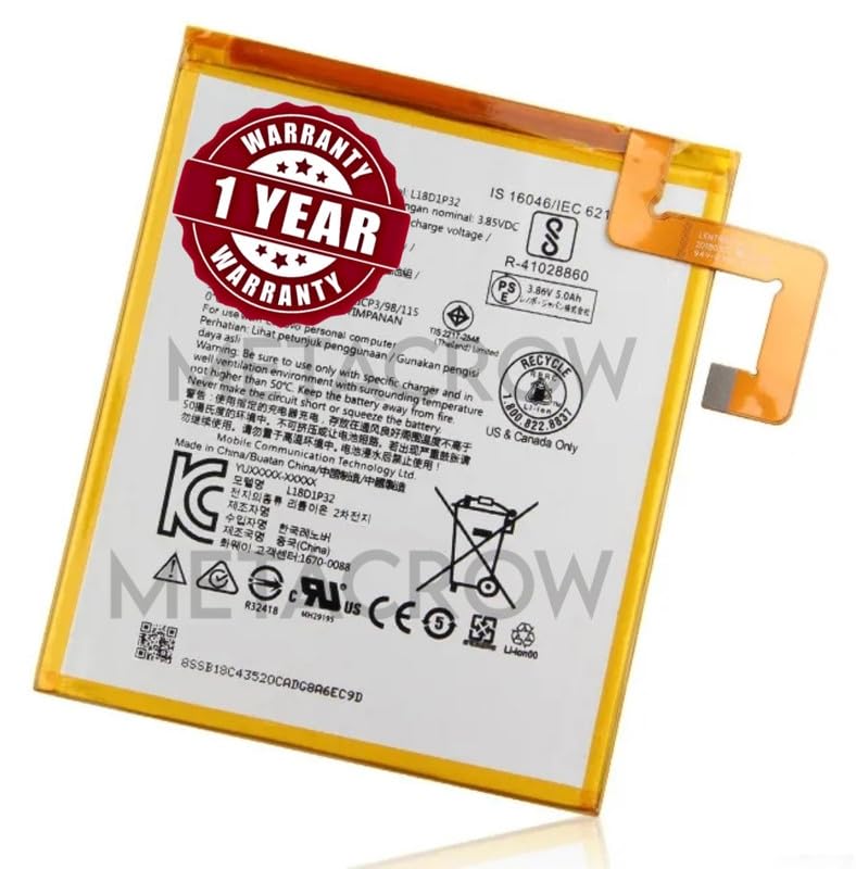 Image of Original L18D1P32 Battery Compatible for Lenovo Lenovo Tablet M10 TB-X605L, TB-X605F, TB-X605M, TB-X505X, X505F - 4850mAh - 1 Year Warranty MC11