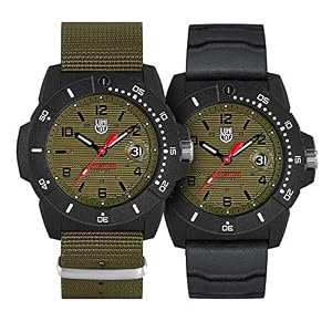 Luminox Men's Navy Seal Magnifying Glass XS.3617.SET - 45mm Green Black Dial